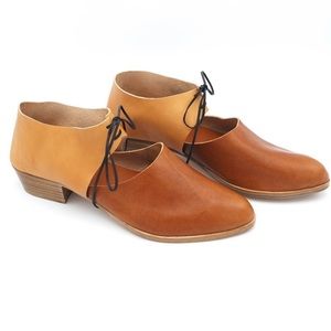 Handmade Cute & Comfy Whiskey/Undyed Leather Shoes